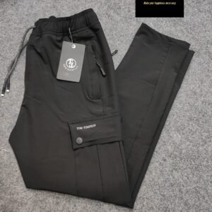 Exclusive Box- Tom Tompson Cargo Trouser Black.