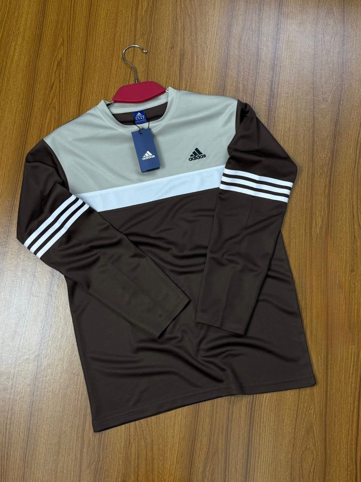 Exclusive Box Full Sleeve T-shirt for Men – Winter Long Sleeve Khaki