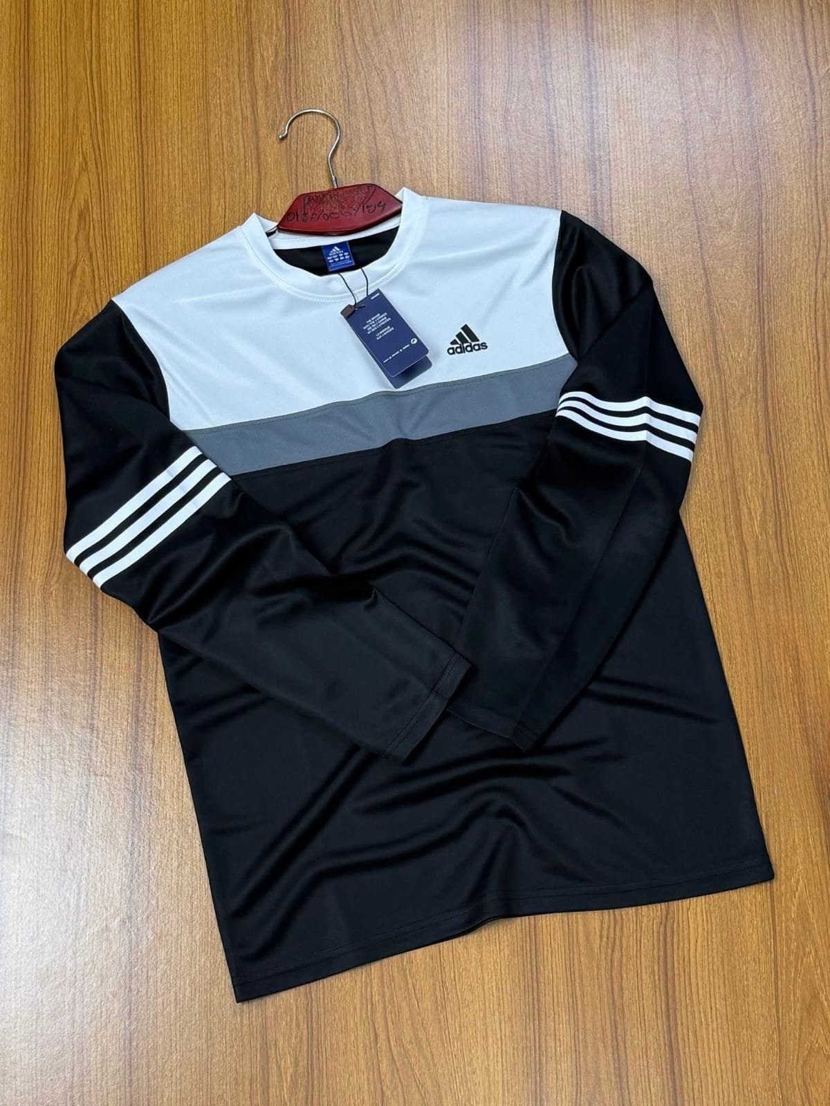 Exclusive Box Full Sleeve T-shirt for Men – Winter Long Sleeve white black