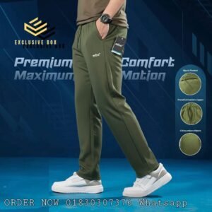 EXCLUSIVE BOX-Mitre-Trouser Premium Quality china micro stitch fabrics- Olive
