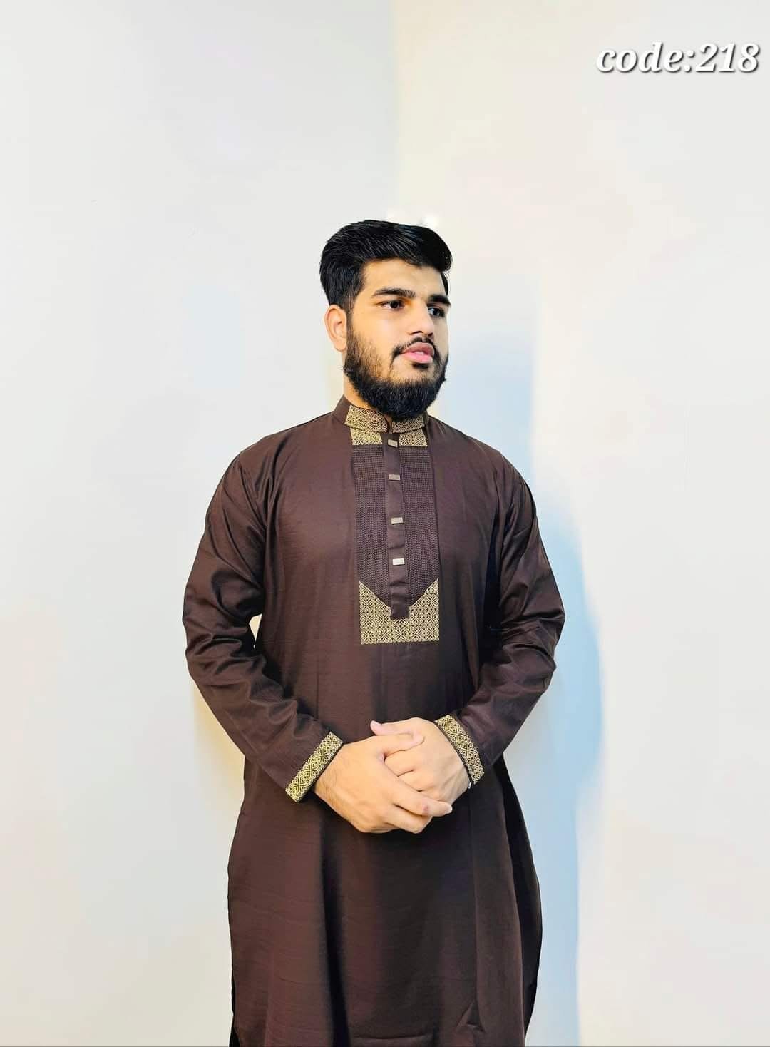 Coffee chest Embroidered Panjabi